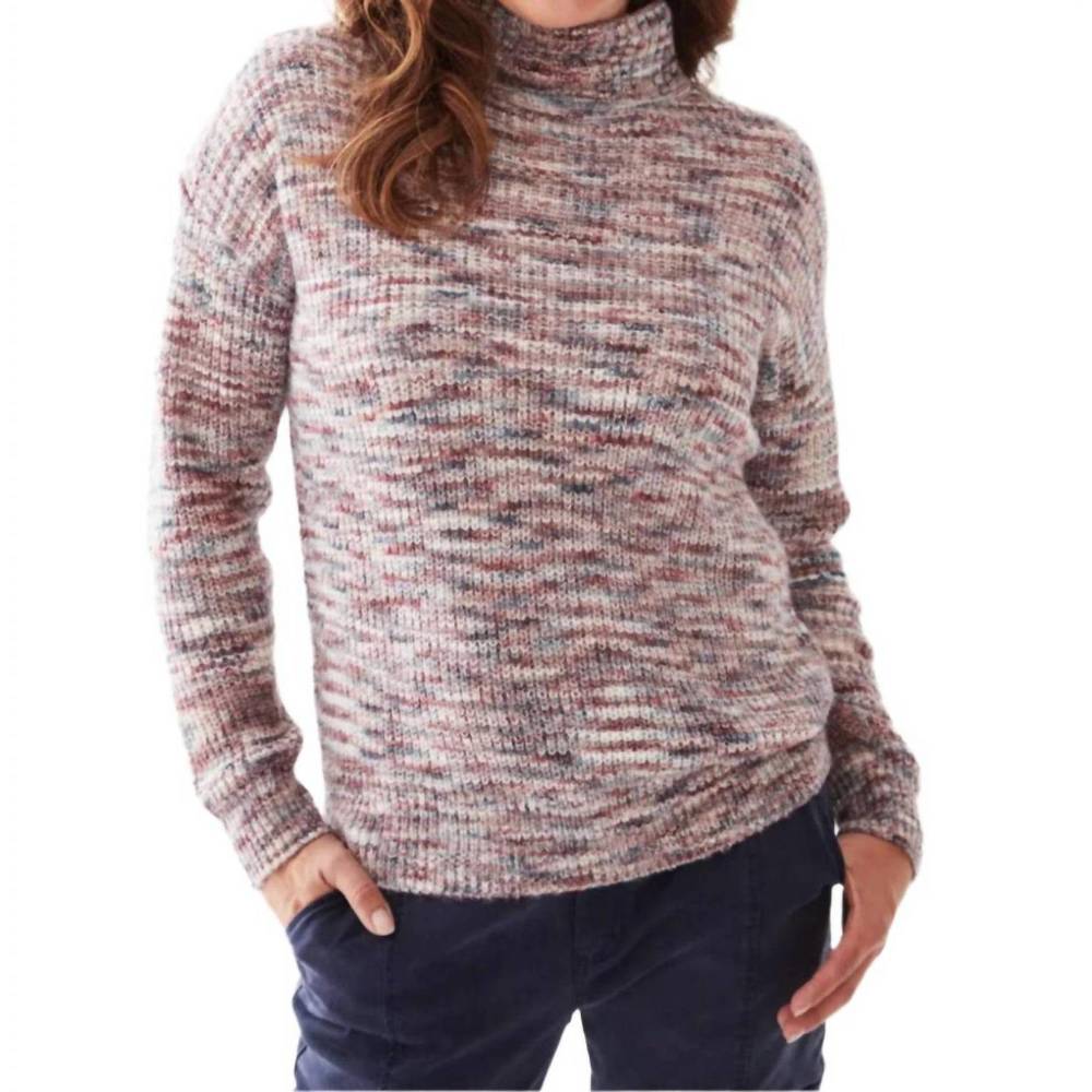 NEW FDJ mock neck sweater in space dye